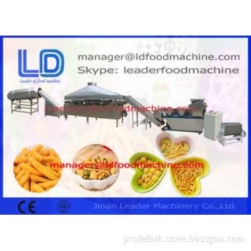Automatic Extruded Fried Wheat Flour Crispy Chips Snack Mak